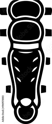 Catcher Leg Guard Silhouette Icon
