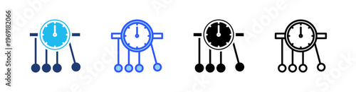 Momentum Multiple Style Icon Set Collection Pack Web Banner Vector 