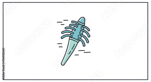 Minimalist Hairbrush Vector Icon Illustration for Personal Care and Beauty Routine