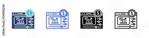 Inflation Control Multiple Style Icon Set Collection Pack Web Banner Vector 