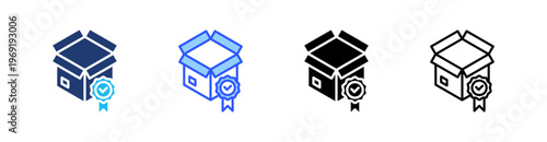 Product Quality Multiple Style Icon Set Collection Pack Web Banner Vector 