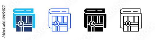 Wallet Address Multiple Style Icon Set Collection Pack Web Banner Vector 