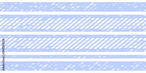 Abstract pastel blue and white striped background with scattered textures