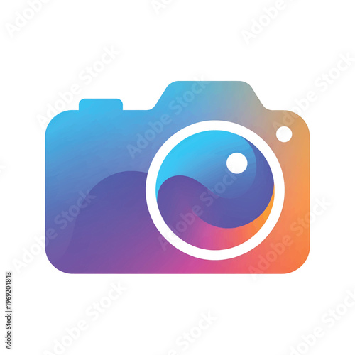 Camera Icon Graphic Design Element.