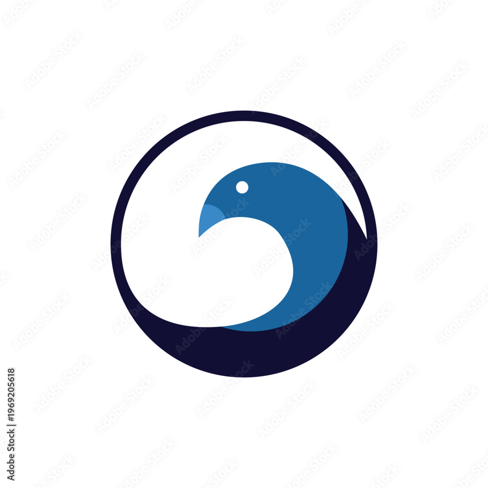 Naklejka premium Bird Illustration Vector Template illustration vector template