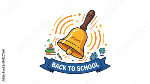 School Bell Back to School Icon.