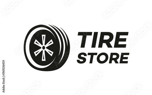tire icon on white background vector illustration