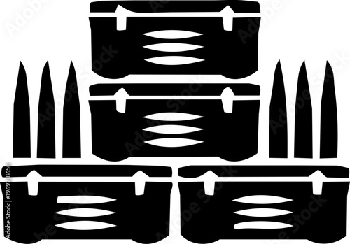 Ammo crate box supply icon