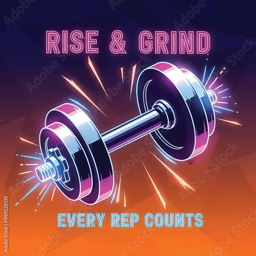 Dumbbell for strength training exercises.