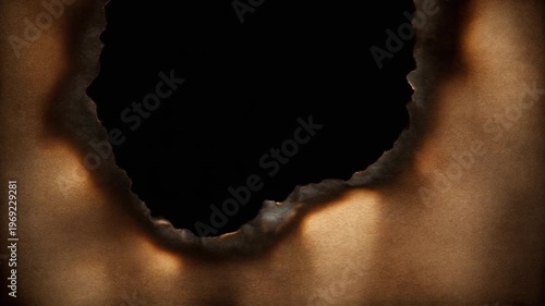 Burnt Edge Texture with Dark Charcoal Detail Abstract Fire Damage Background