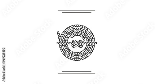 Coiled Rope Knot Illustration