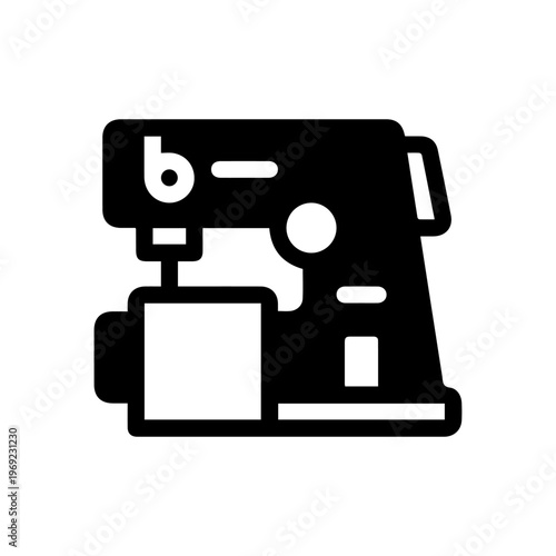Stitching Machine icon in vector. Illustration
