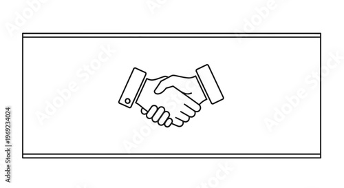 Iconic professional handshake illustrating agreement, teamwork, and successful collaboration