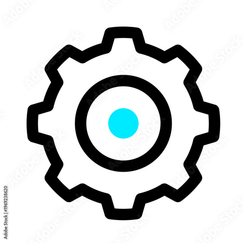 Cyan Dot Essentials: 20 Professional Minimalist Vector Icons