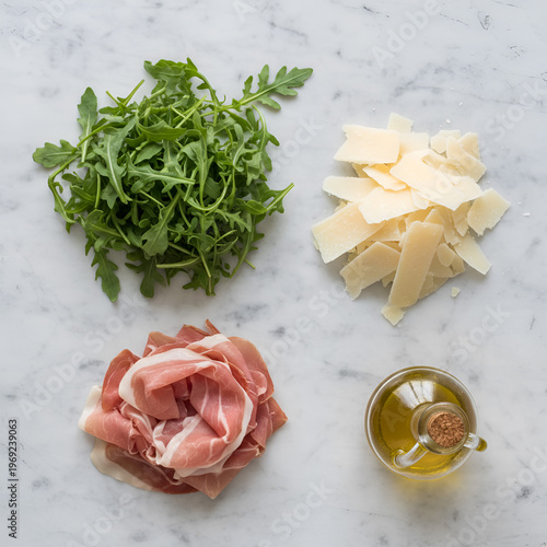 Traditional wood fired gorgonzola cheese pizza with thin crust, gourmet food