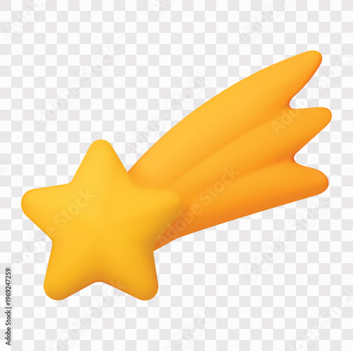 Outer Space and Galaxy Exploration Vector Icon Set | 3D icon set | a shooting star
