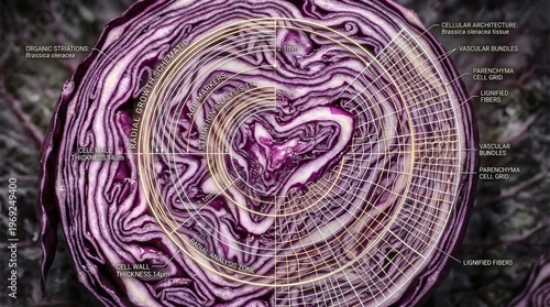 A close up of a red cabbage
