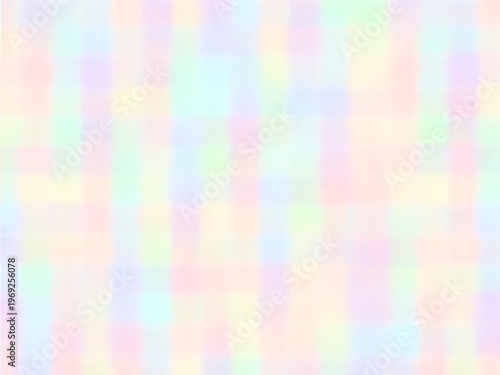 カラフルで淡い水彩の綺麗なチェック柄の背景イラスト素材