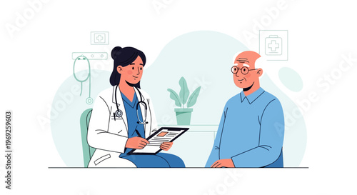 Empathetic Medical Consultations for Elderly Patients, Highlighting Senior Health and Vitality in Observance of Older Americans Month Initiatives