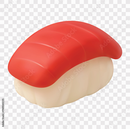 Sushi Vector Icon Set | 3D icon set | tuna nigiri
