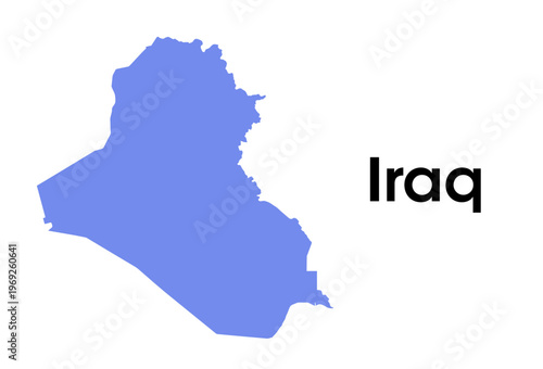 iraq map in vectors