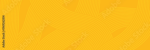 Pasta background yellow and orange line, spaghetti abstract geometric pattern. Macaroni yellow poster. Wavy abstract pattern. vector