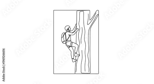 Man climbing tree, outdoor adventure, healthy lifestyle, fitness, sport, recreation