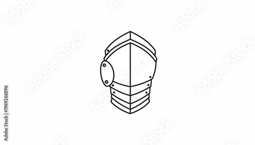 Medieval Knight Armor Chest Plate, Historical Warrior Protection, Vintage Metal Suit of Armor