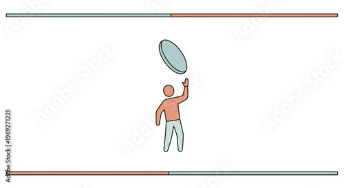 Person throwing frisbee in the air, outdoor activity, summer fun, leisure time