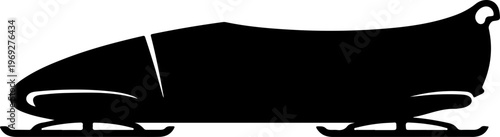 Bobsleigh, bobsled, skeleton, ice sports, winter sports, vector icon