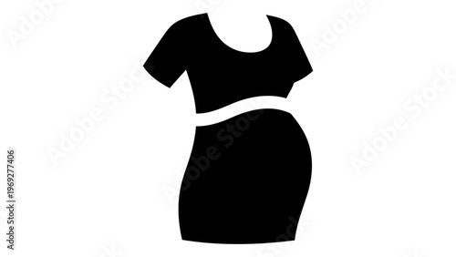 Maternity dress wear icon