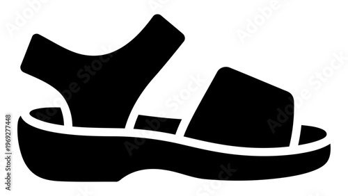 Orthopedic sandals icon isolated on white background