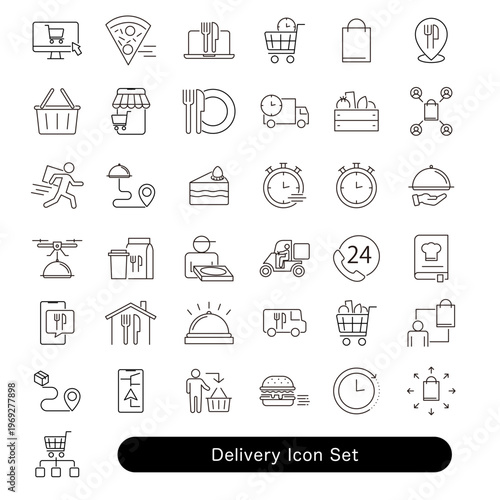 デリバリーアイコンセット