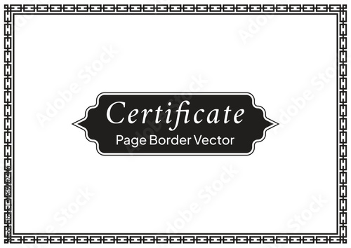 A4 Certificate Page Pattern 09