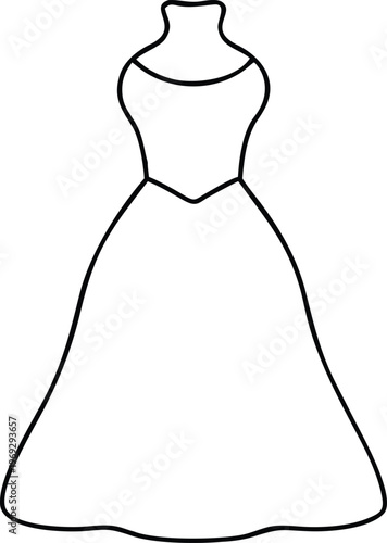 Exquisite Formal Gown with High Collar and Long Flowing Skirt for Elegant Special Occasions