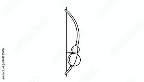 Archery Bow and Arrow Drawing with Target Aim