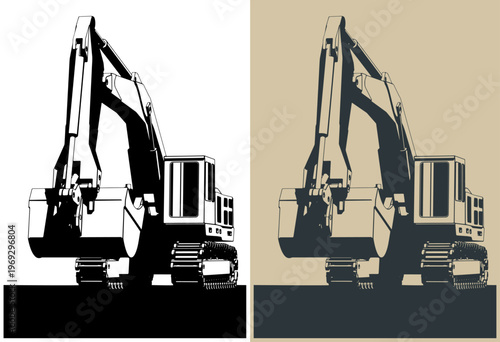 Heavy crawler excavator