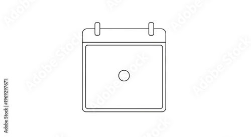 Calendar Page with Dice Showing Number One, Symbolizing Luck and Planning