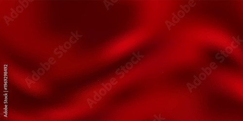 Red velvet curtain background. Closed curtains wallpaper for theater stage or cinema, circus. Red fabric drapery backdrop for award, show, performance. Velvet textile room scene banner concept. Vector