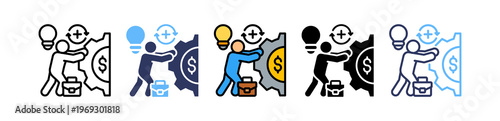 Business Revival multiple icon