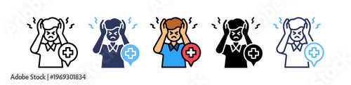 Stress Relief multiple icon