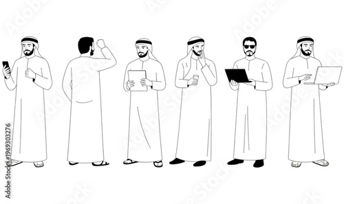 Audubon's birds of north america in black and white illustration isolated on transparent background