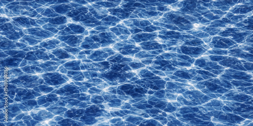Abstract mesmerizing ripples and luminous patterns dance across the surface of a tranquil expanse of water. A refreshing and calming aesthetic that evokes a sense of serenity.