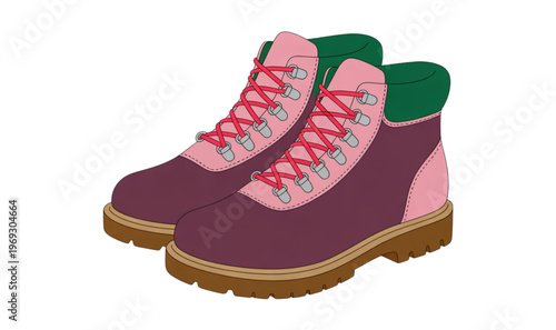 A cute cartoon cupcake with strawberry icing and sprinkles isolated on transparent background