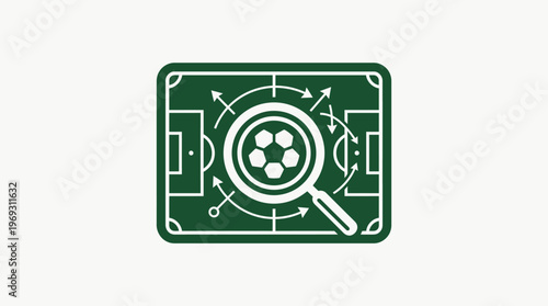 Soccer Match Strategy Analysis Icon