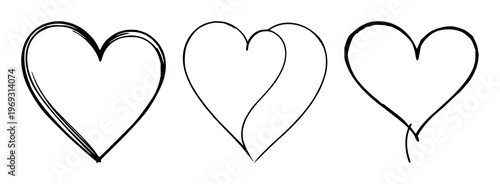 Continuous one line drawing hearts symbol embracing vector illustration minimalism design of love sign. Romantic relationship concept for wedding and Valentine's day card celebration. set with simp...