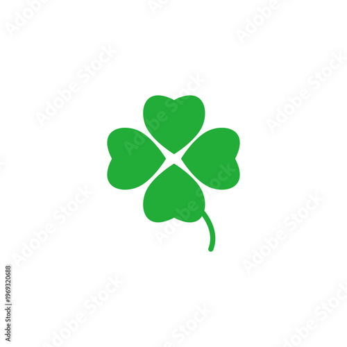 シンプルなクローバのイラスト