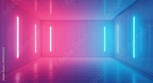 Clean and modern sci fi digital backdrop with vibrant colors