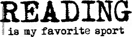 Reading is my favorite sport svg, Book lover svg