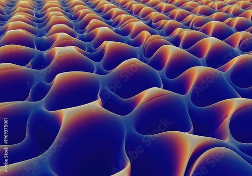 Dynamic interplay of repeating forms creating structural harmony across an expansive plane, emphasizing abstract spatial movement, digital, contemporary, form